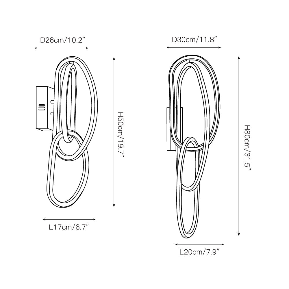 Urge LED Modern Minimalist Acrylic Metal Wall Lamp - Lamp Copper