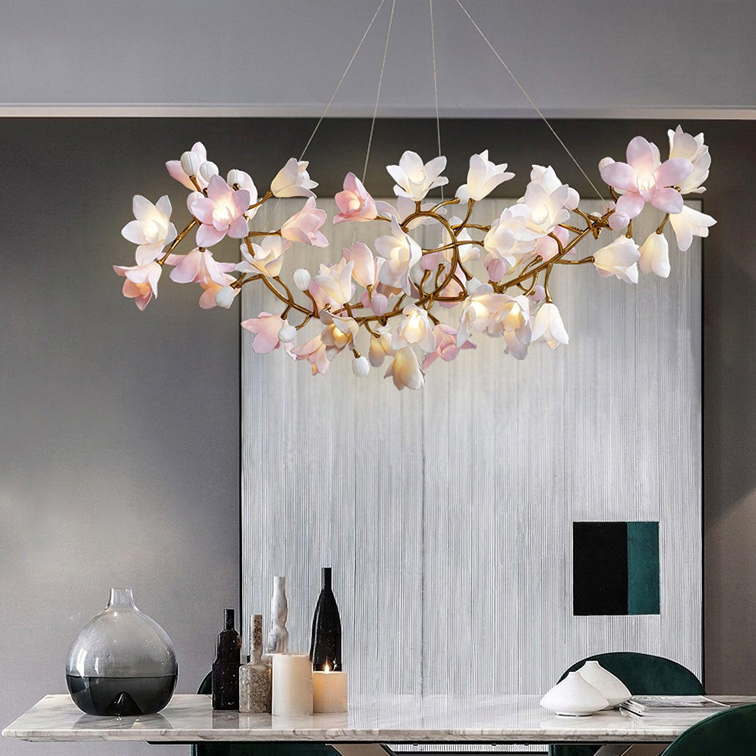 Circular Blossom Chandelier - Blowlighting