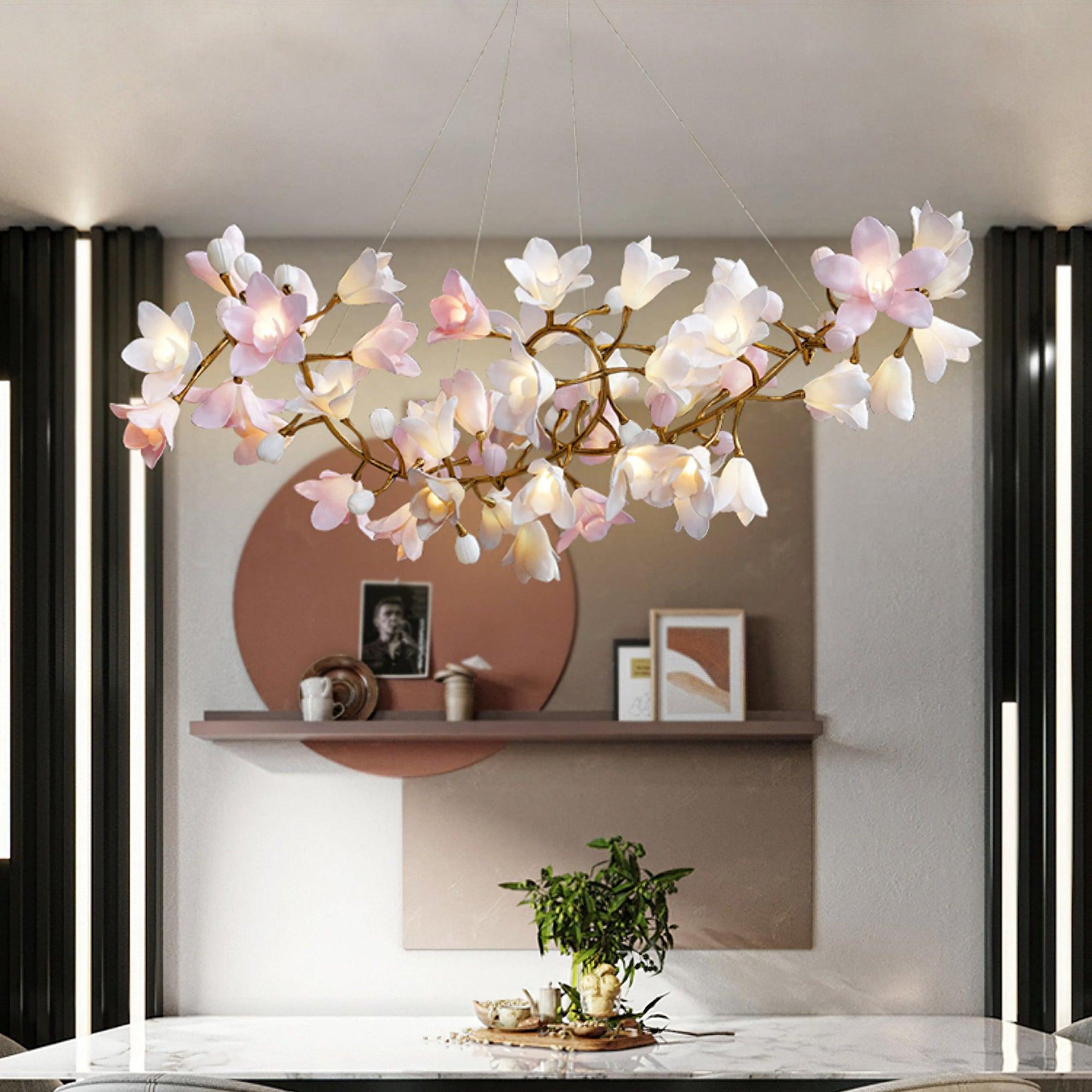 Circular Blossom Chandelier - Blowlighting