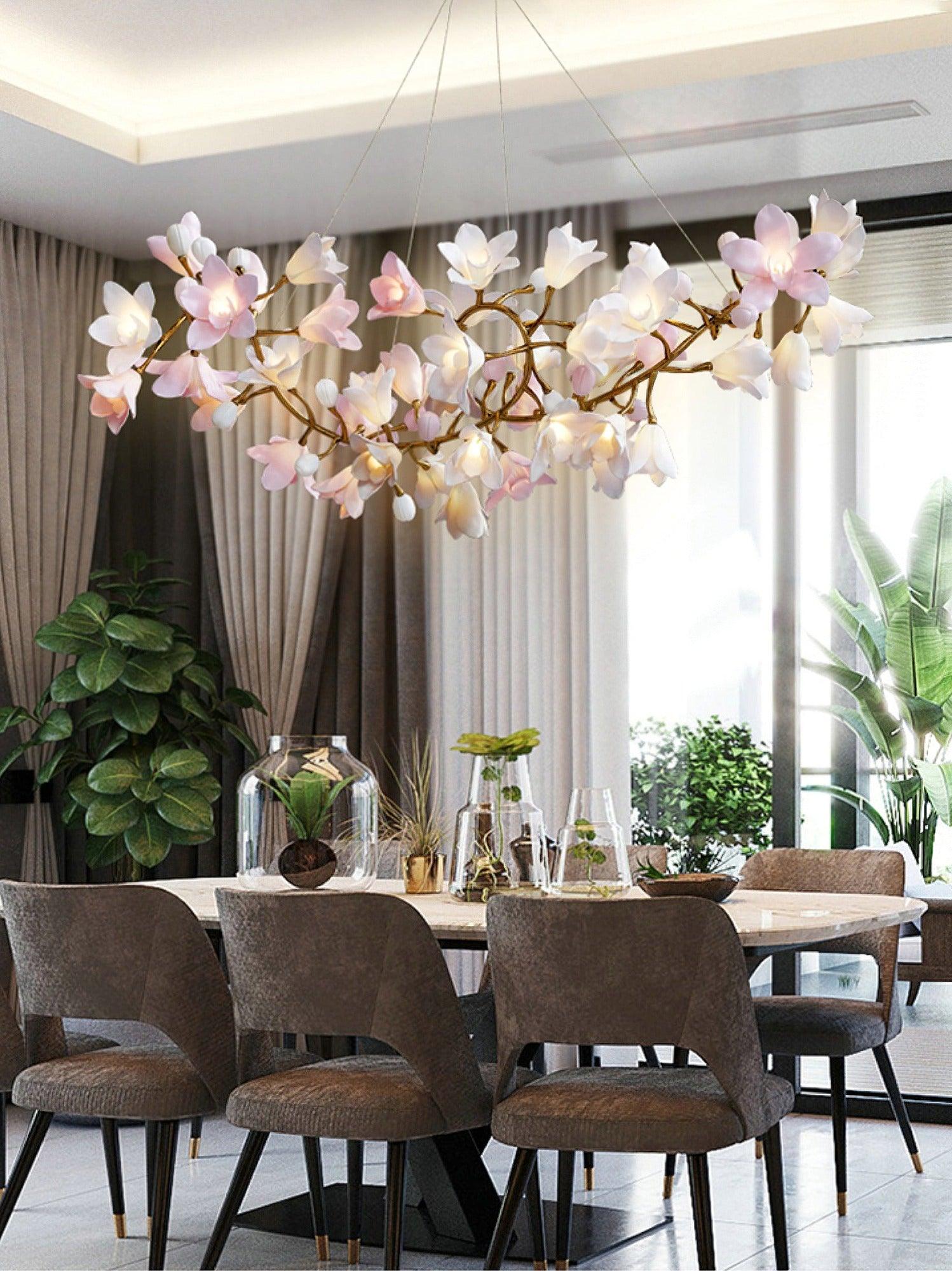 Circular Blossom Chandelier - Blowlighting