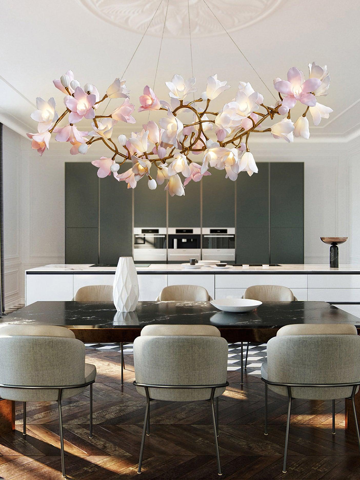 Circular Blossom Chandelier - Blowlighting