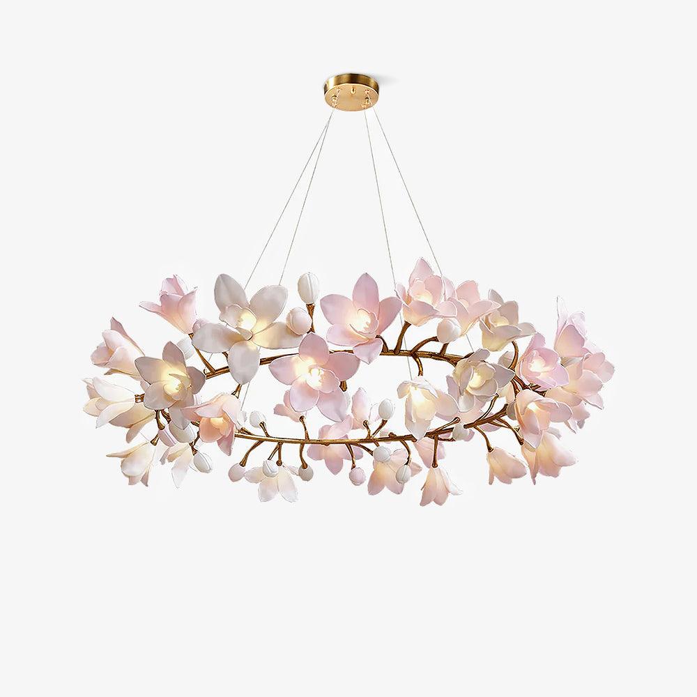 Circular Blossom Chandelier - Blowlighting