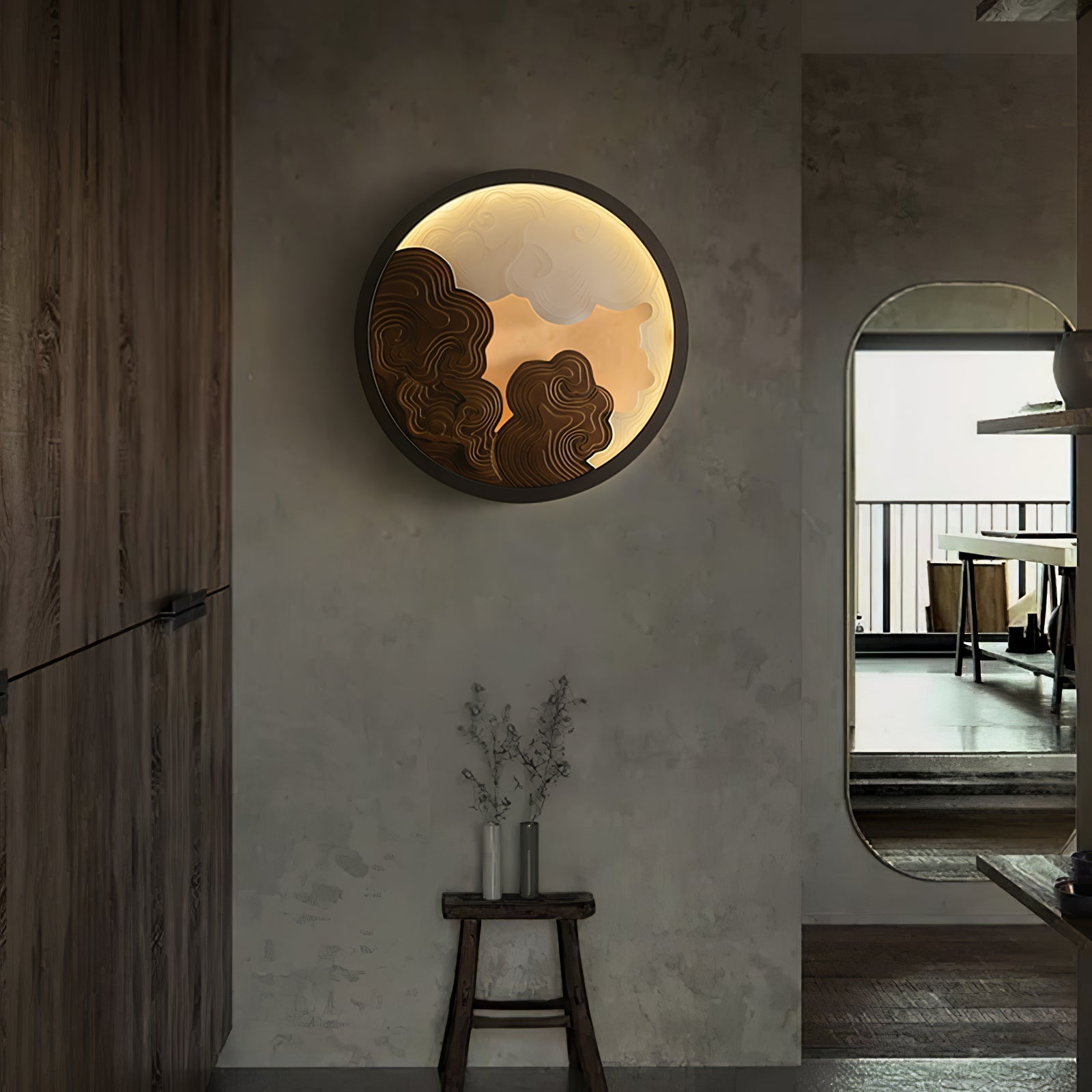 Grayson Modern Wood Wall Lamp - Blowlighting