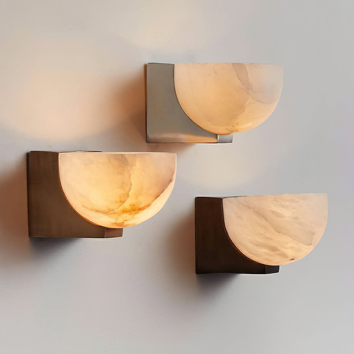 Corvina Bowl Alabaster Wall Light - Neutralighting