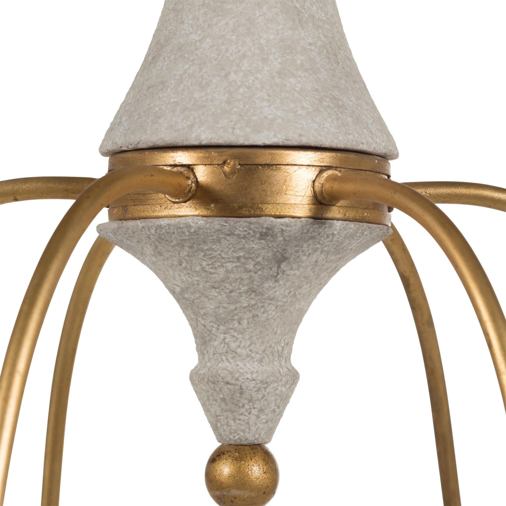 Arcad Vintage Industrial Wooden Metal Chandelier - Lamp Copper