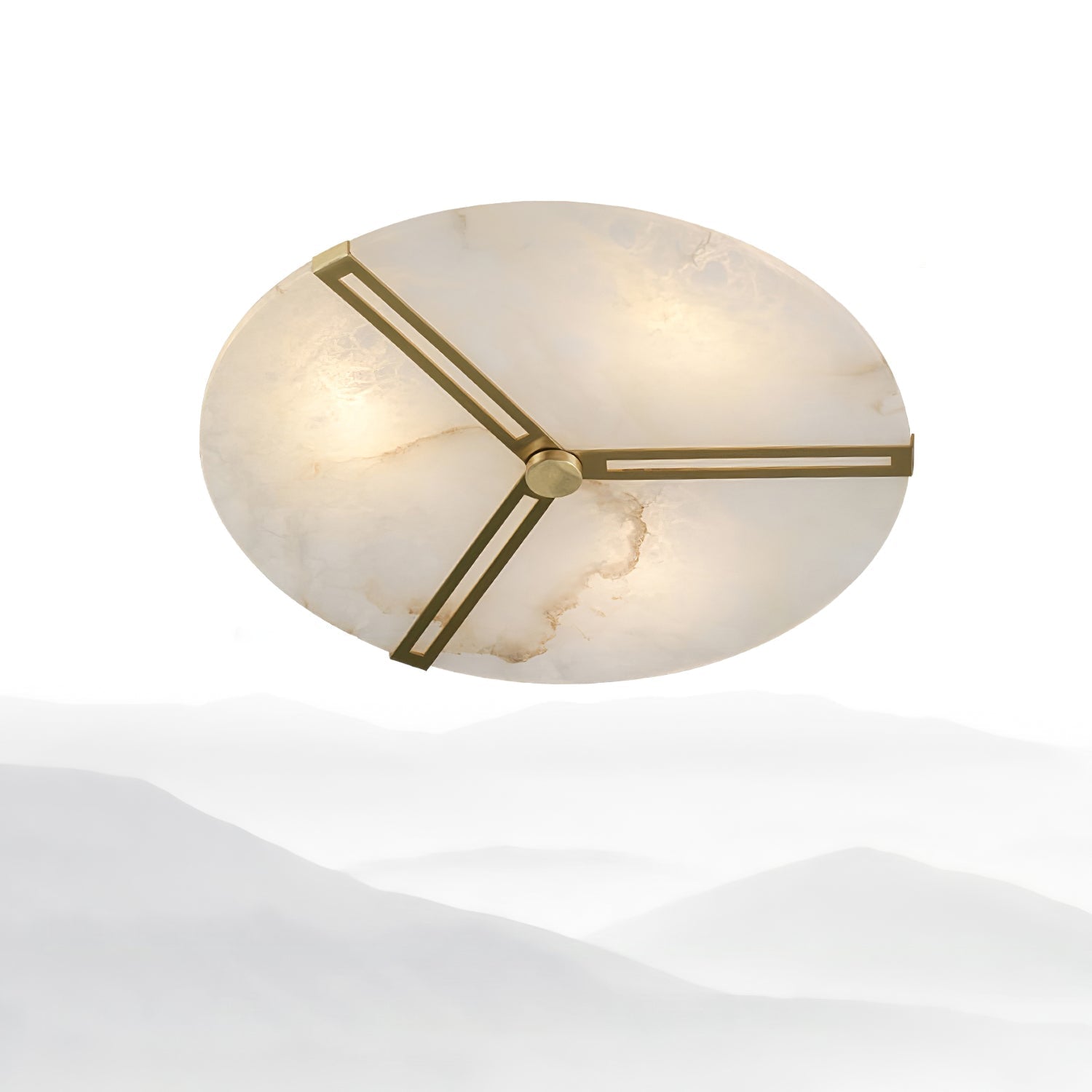 Aveline Alabaster Flush Mount Ceiling Light - Neutralighting