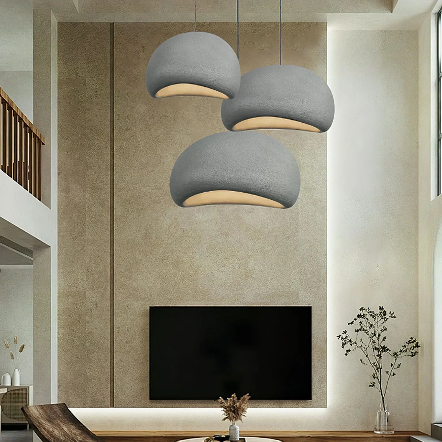 Aria Lampada a Sospensione Sferica a Nuvola in Stile Wabi-Sabi