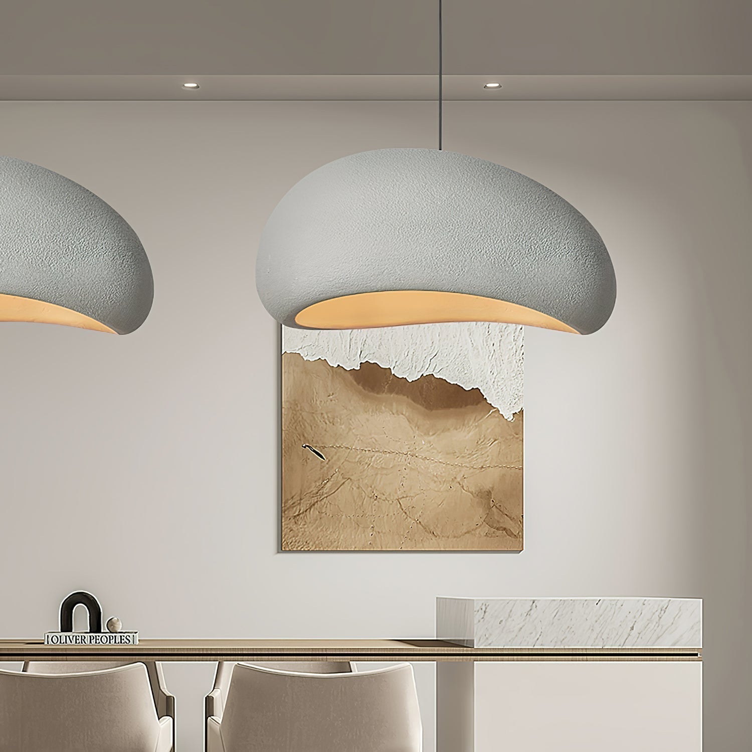 Ivinan Minimalist Cloud Style B Metal Pendant Light - Blowlighting