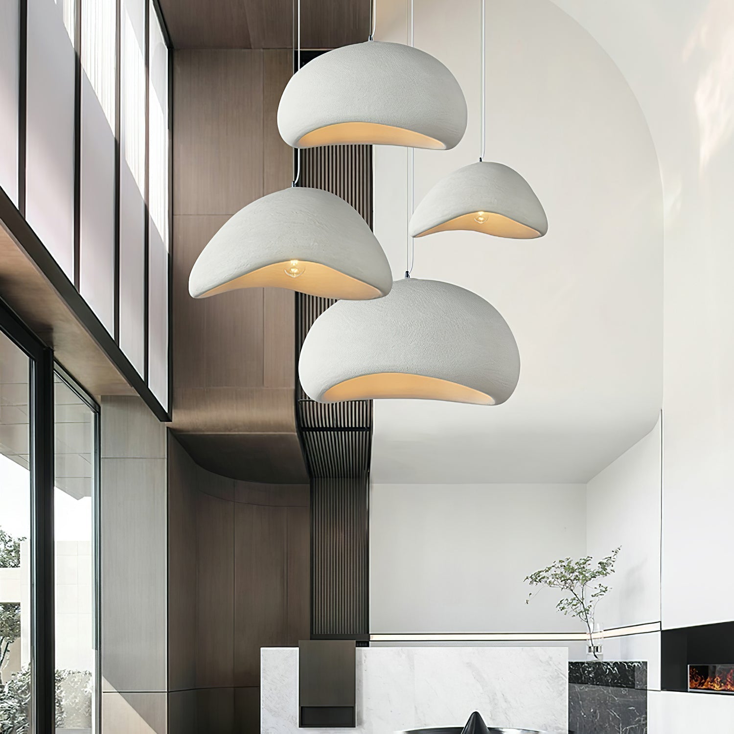 Ivinan Minimalist Cloud Style B Metal Pendant Light - Blowlighting