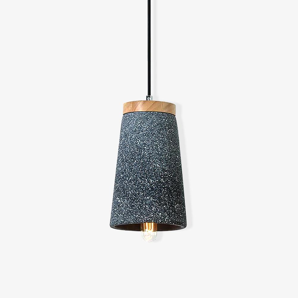 Coburg Wood Cement Pendant Light - Blowlighting