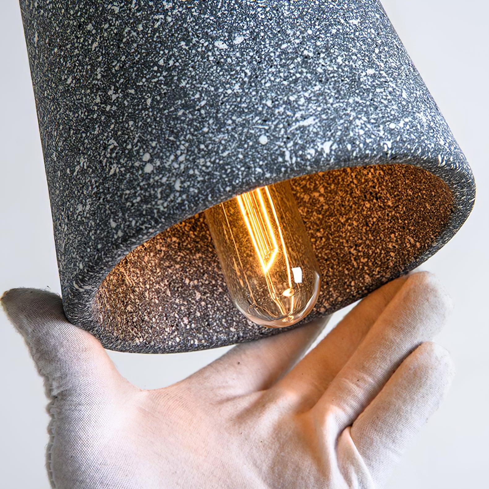 Coburg Wood Cement Pendant Light - Blowlighting