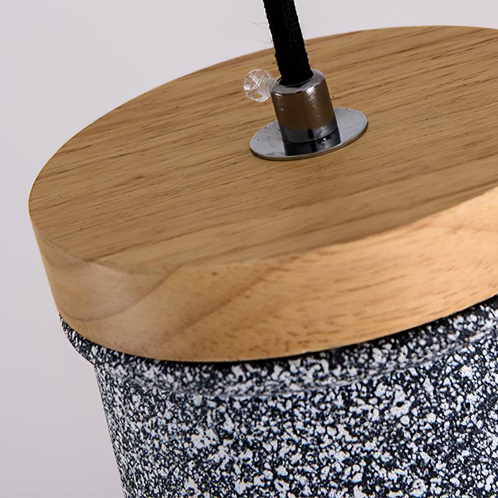 Coburg Wood Cement Pendant Light - Blowlighting