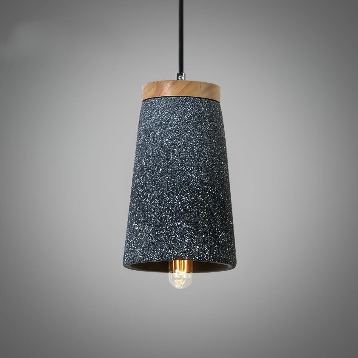 Coburg Wood Cement Pendant Light - Blowlighting