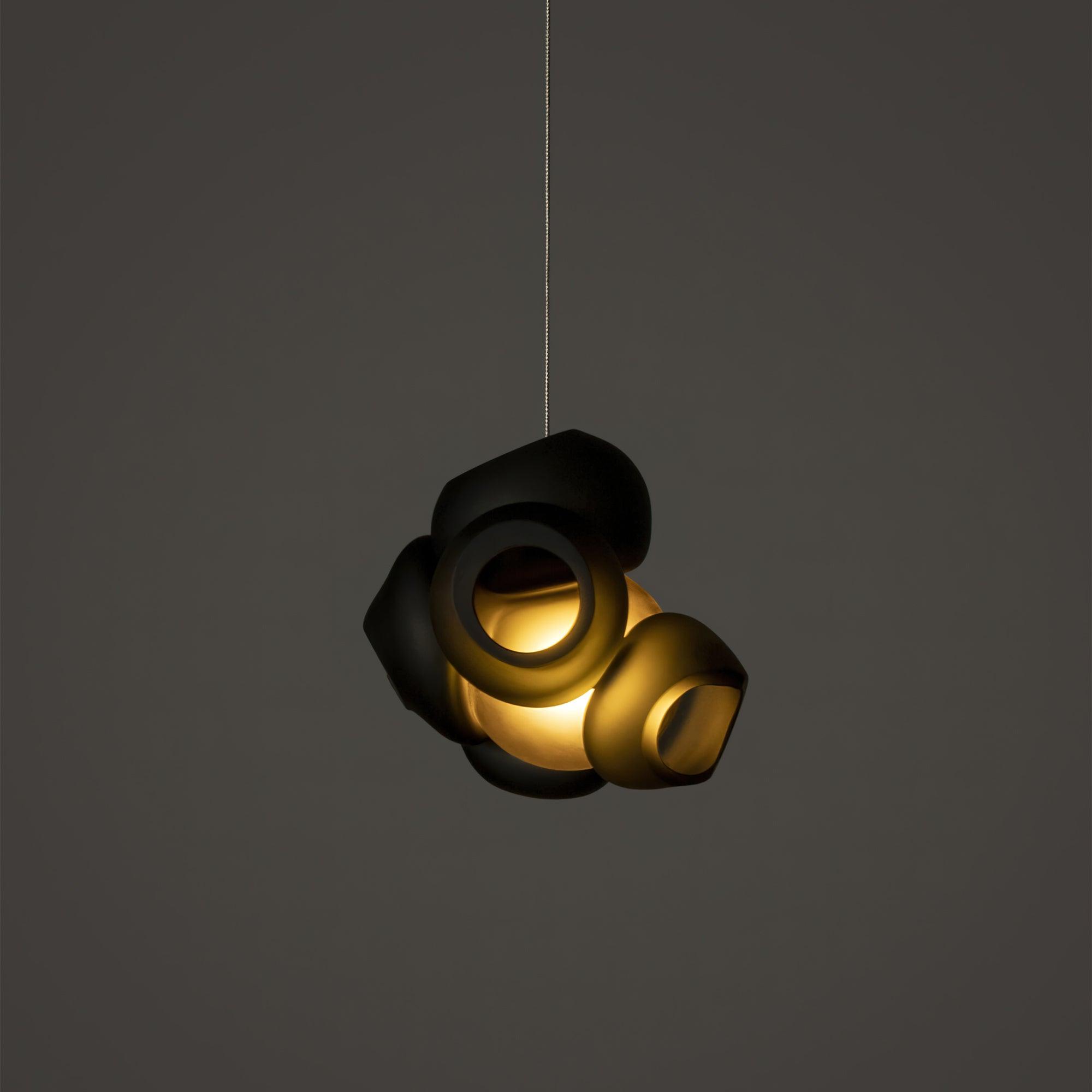Zamarir Bubbles Cluster Metal Glass Pendant Light - Blowlighting