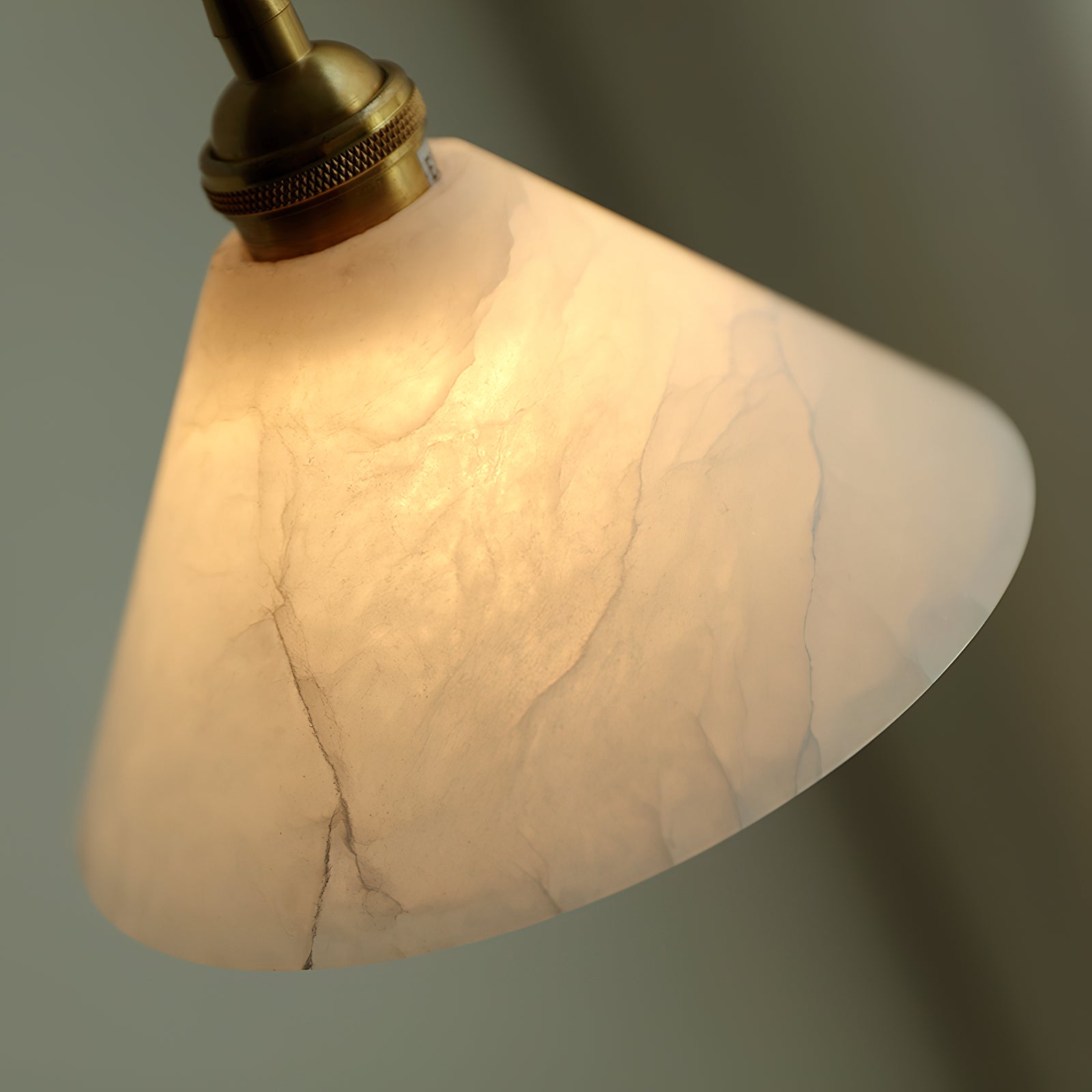 Xen Modern Minimalist Brass Alabaster Pendant Lamp - Lamp Copper