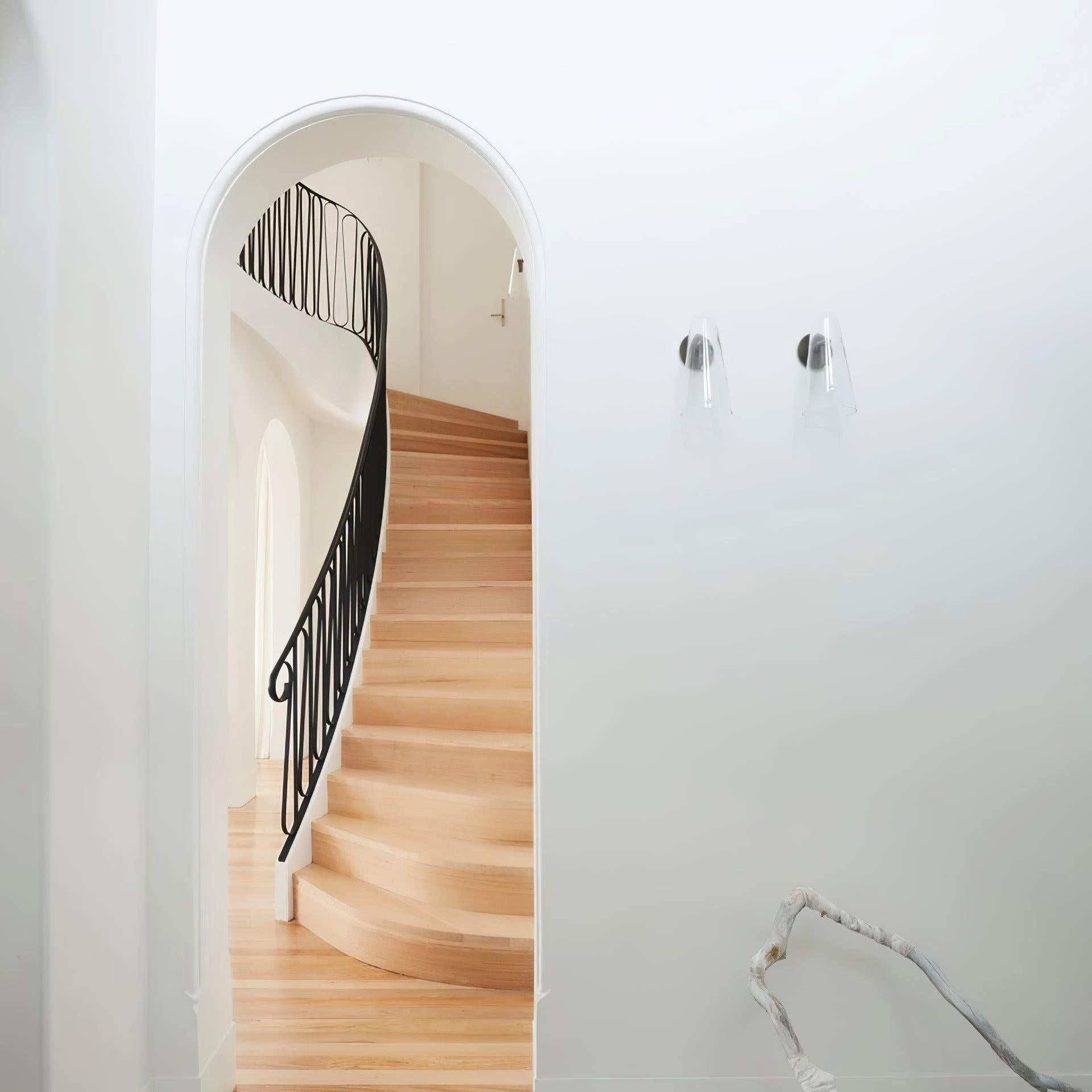 Yoke Modern Minimalist Metal Glass Wall Lamp - Lamp Copper