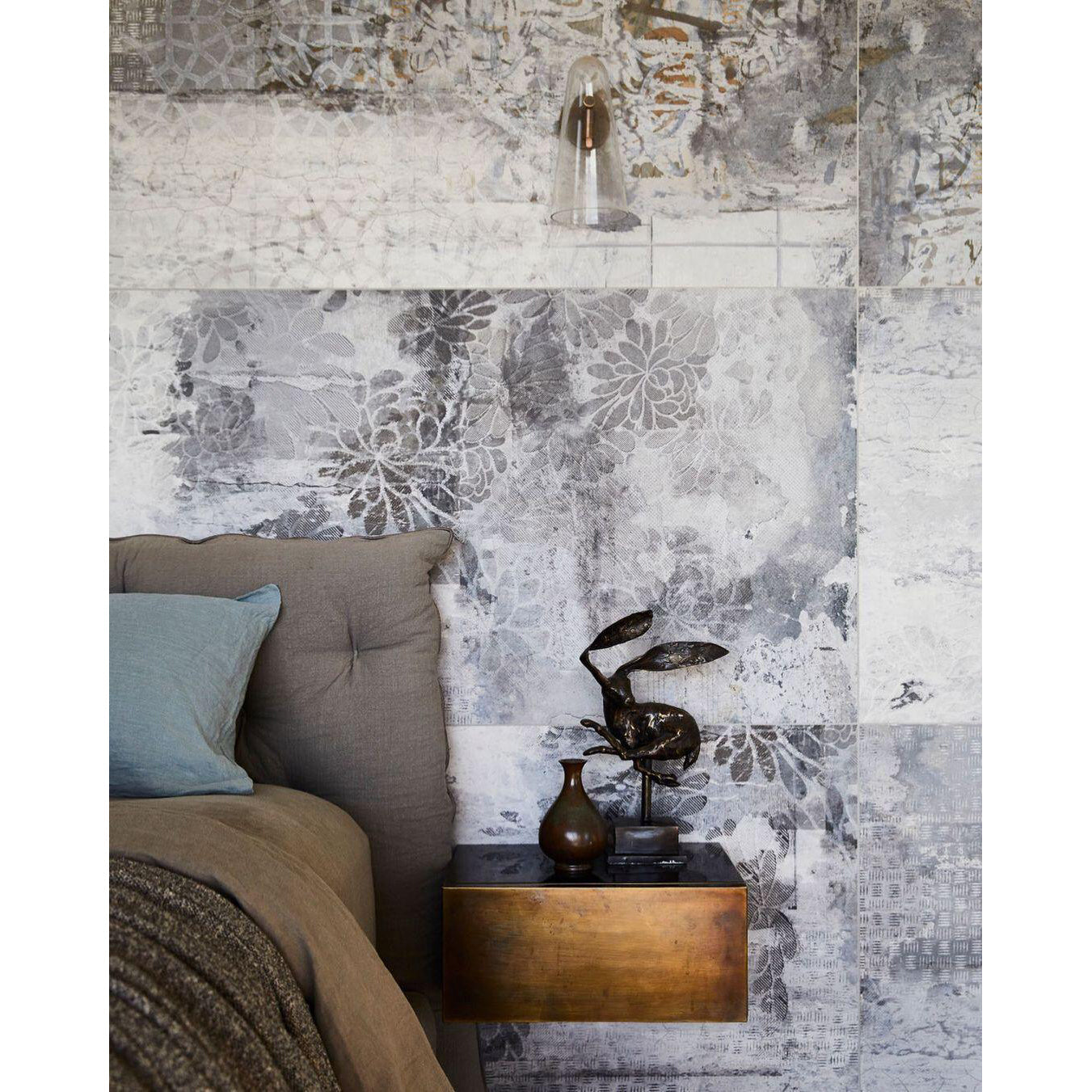 Yoke Modern Minimalist Metal Glass Wall Lamp - Lamp Copper