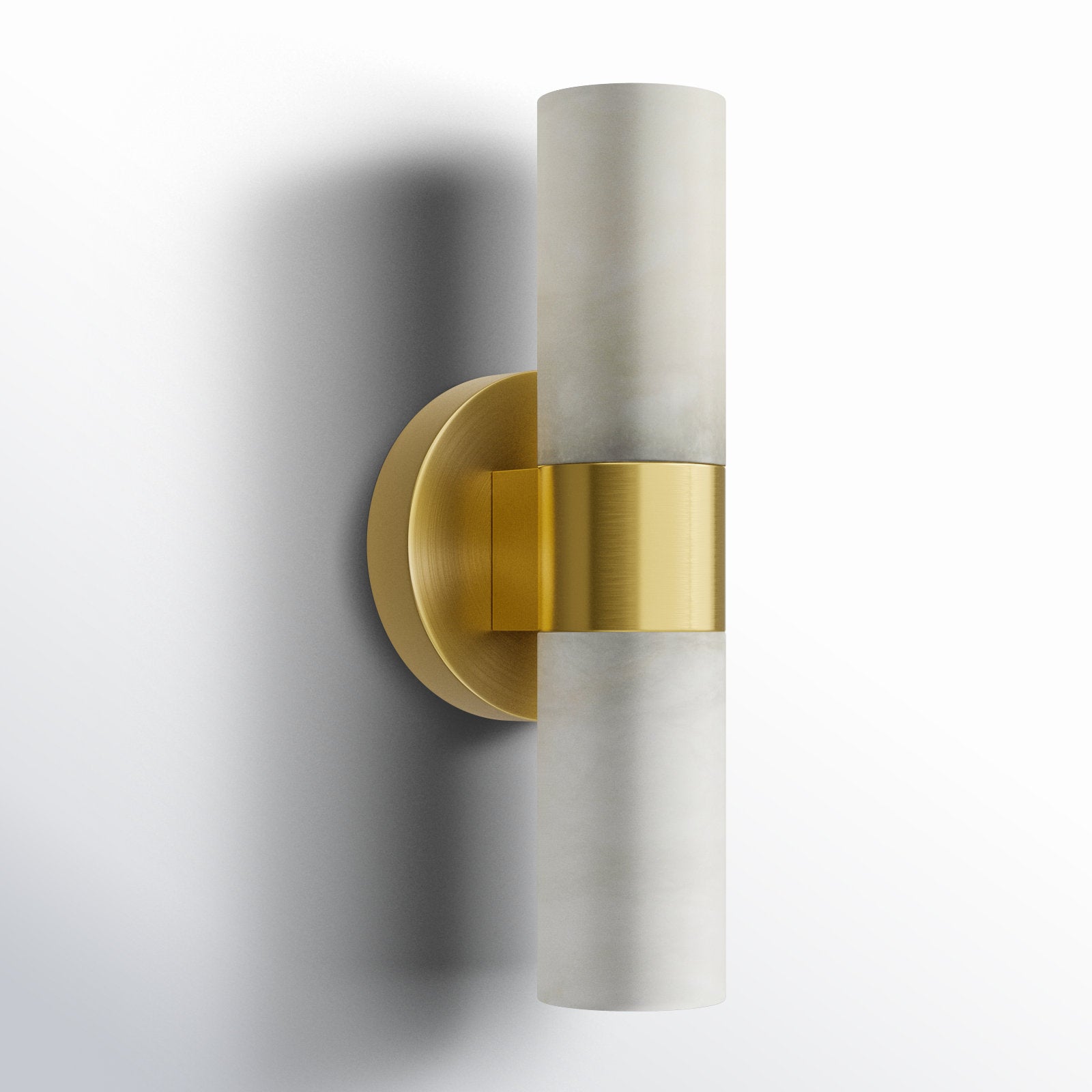 Alight Modern Minimalist Metal Alabaster Wall Lamp - Lamp Copper