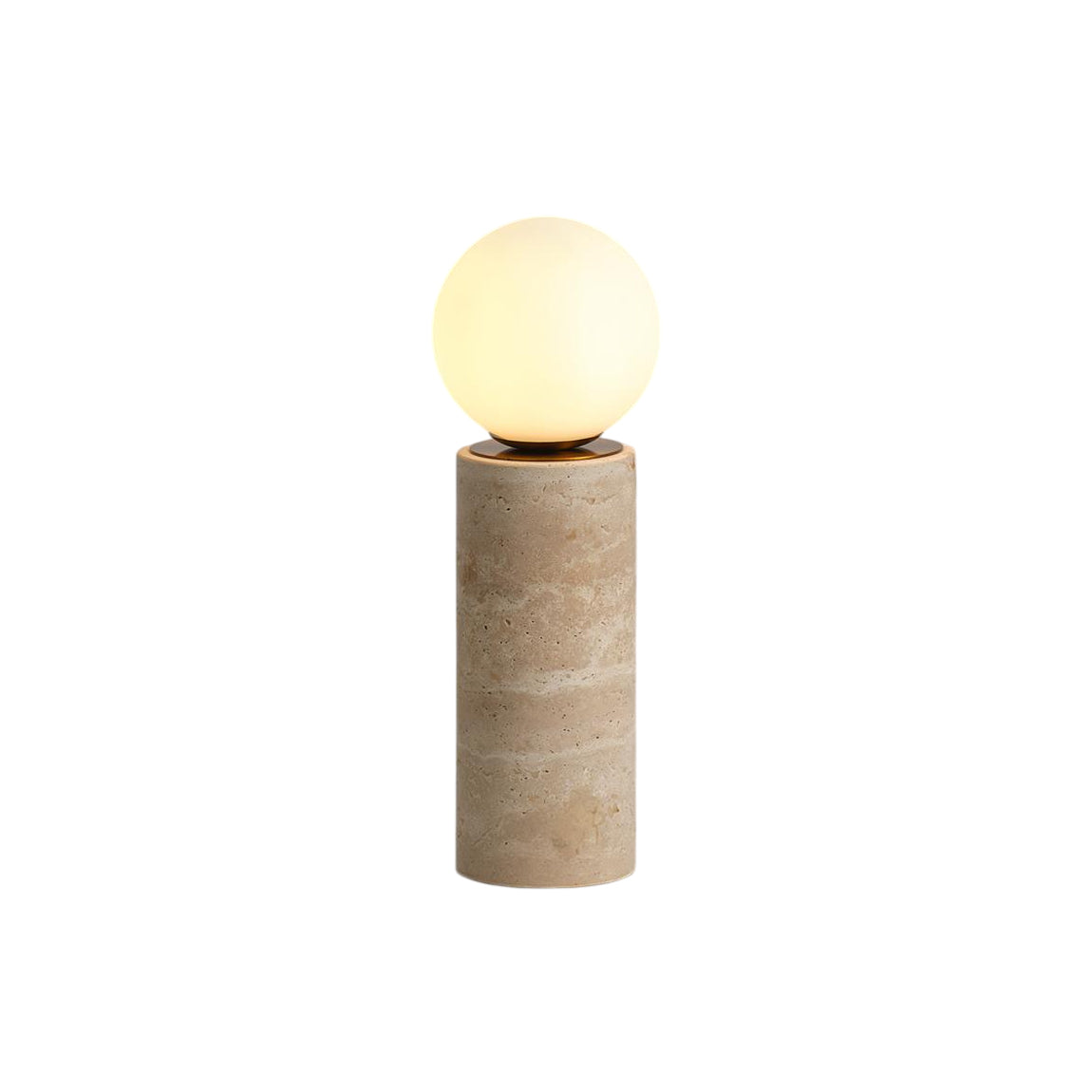 Core Travertine Table Lamp - Lamp Copper