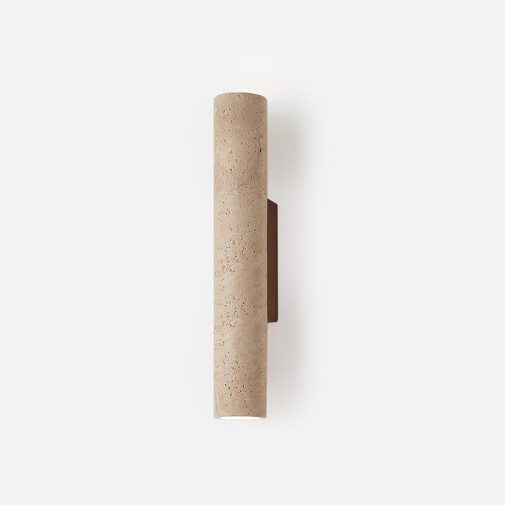 Lunaro Tall Travertine Wall Sconce - Letslighting