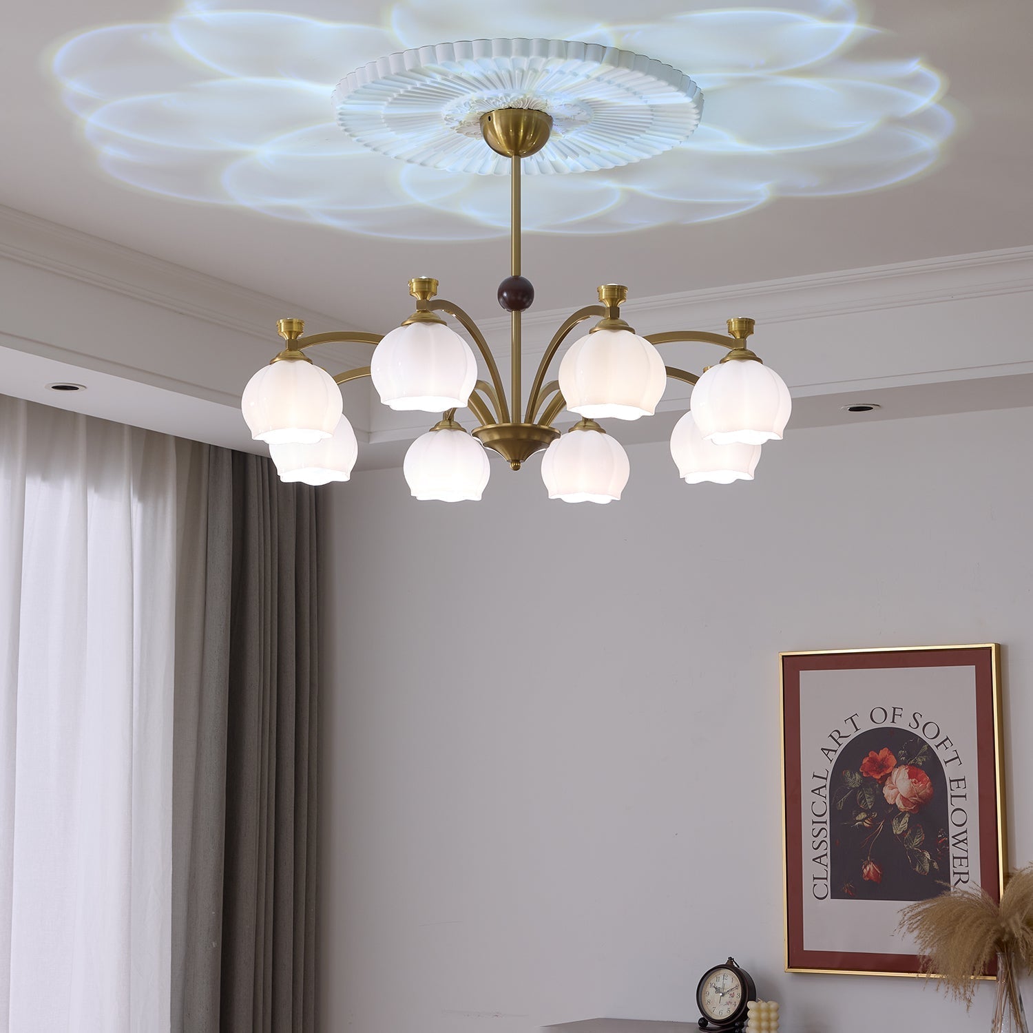 Corinne Arc Chandelier - Blowlighting
