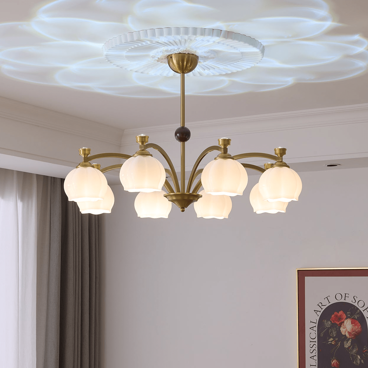 Corinne Arc Chandelier - Blowlighting