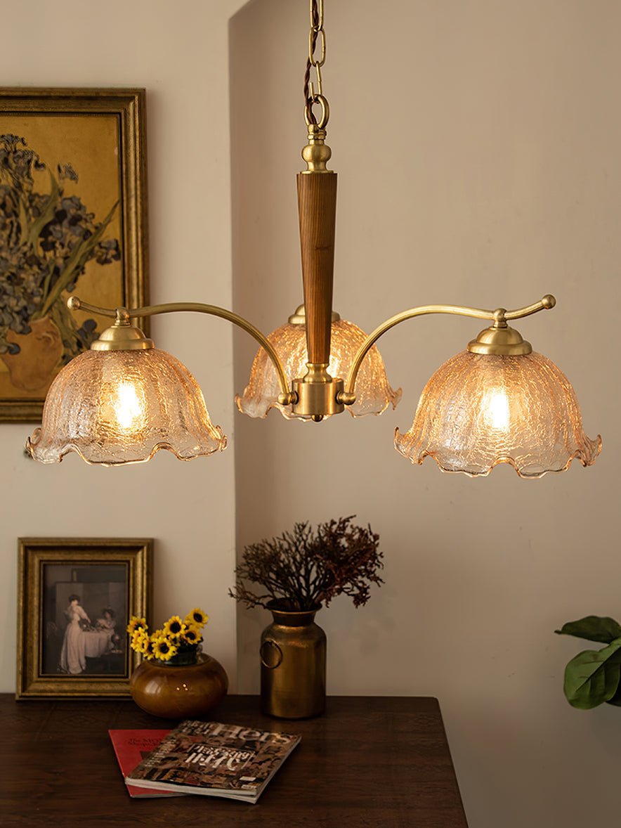 Orchid Vintage Glass Chandelier - Blowlighting