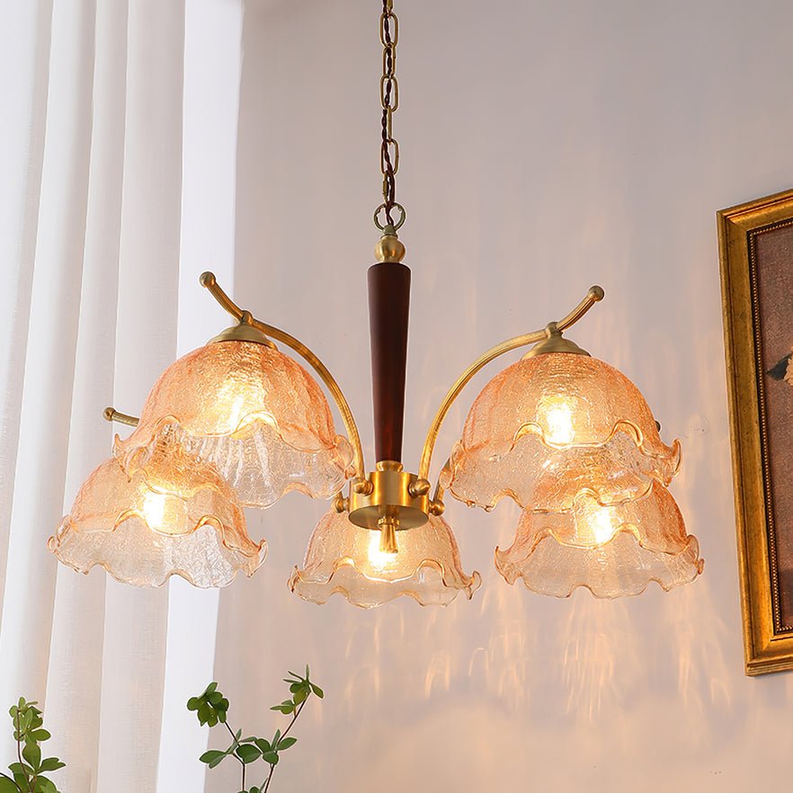 Orchid Vintage Glass Chandelier - Blowlighting