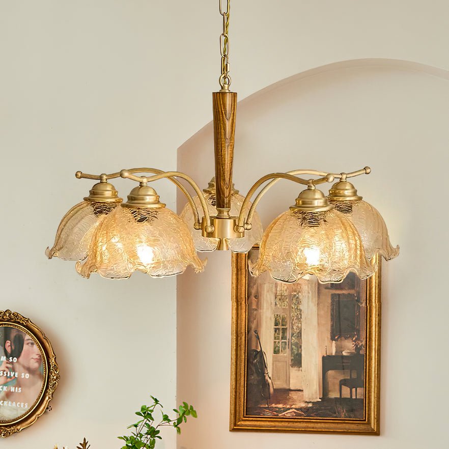 Orchid Vintage Glass Chandelier - Blowlighting