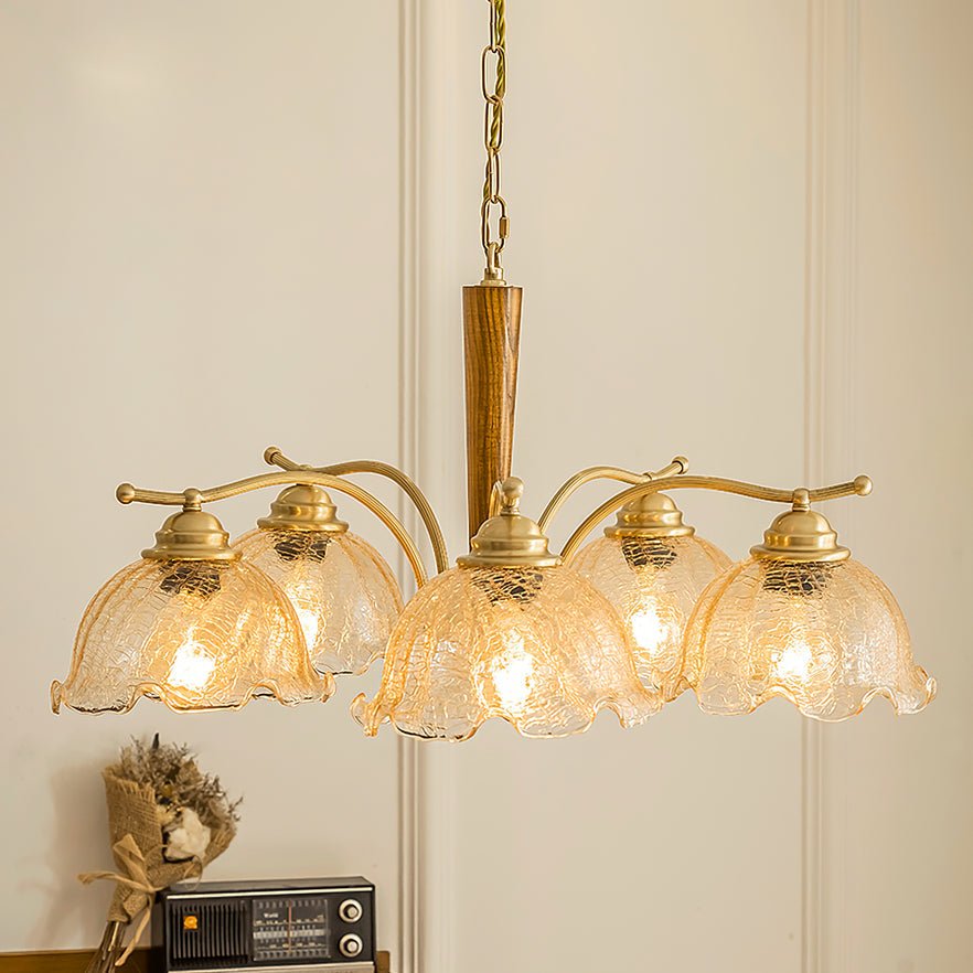 Orchid Vintage Glass Chandelier - Blowlighting