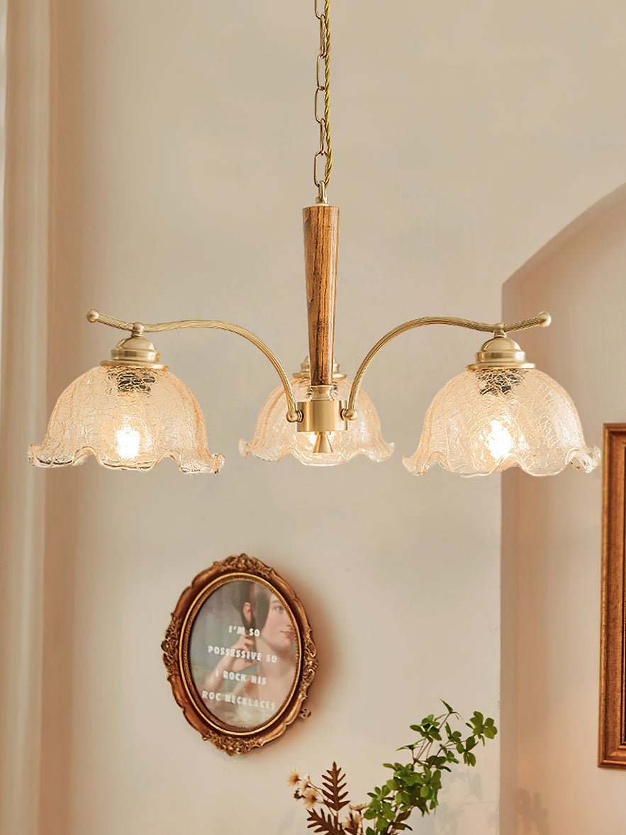Orchid Vintage Glass Chandelier - Blowlighting