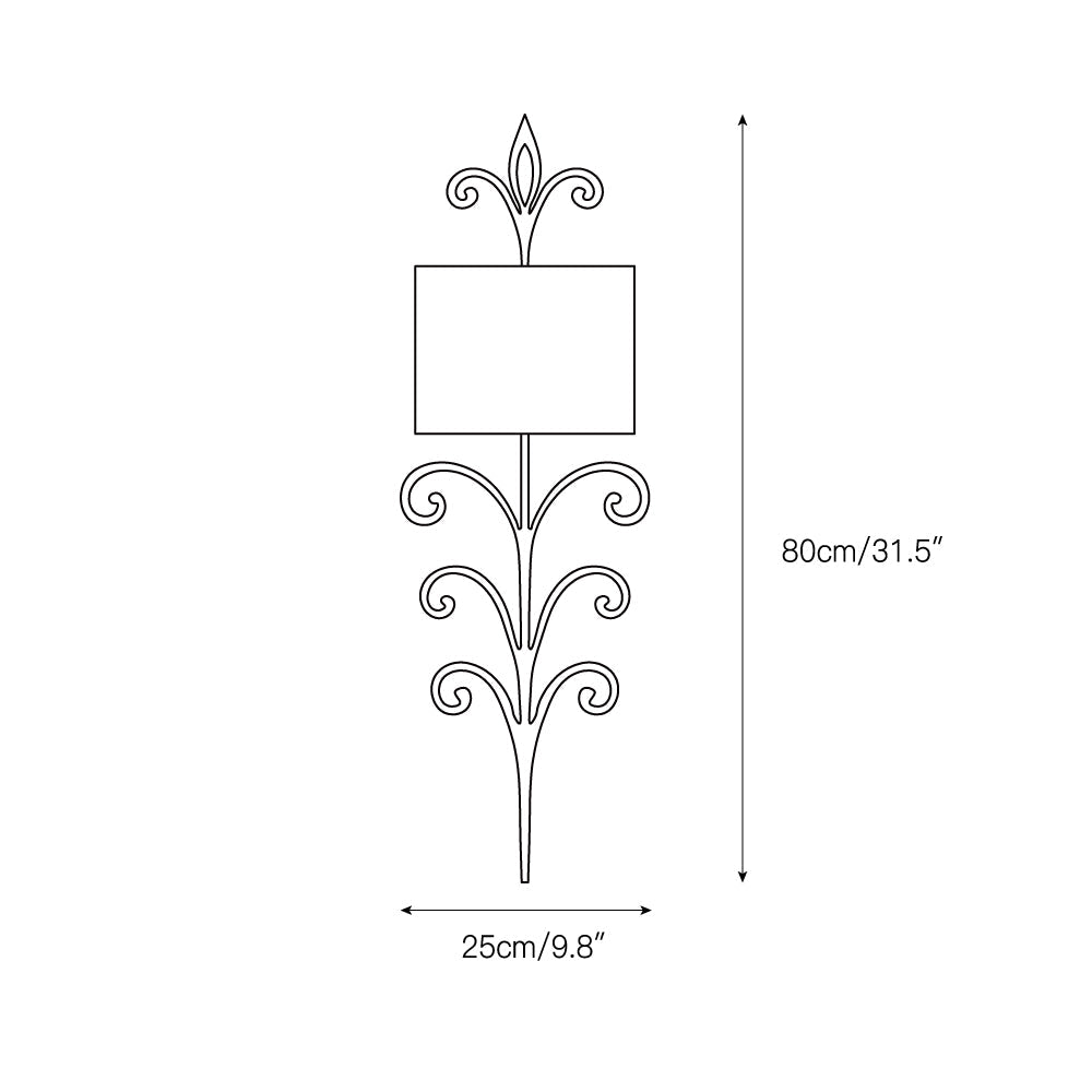 Pulse Unique Premium Brass Metal Fabric Wall Lamp - Lamp Copper