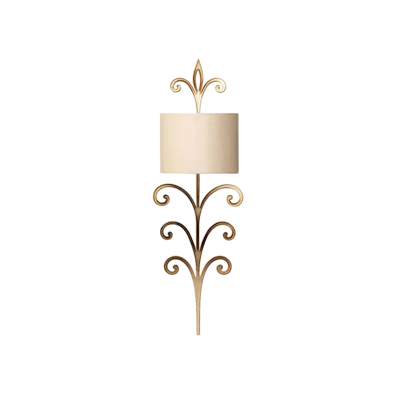 Pulse Unique Premium Brass Metal Fabric Wall Lamp - Lamp Copper