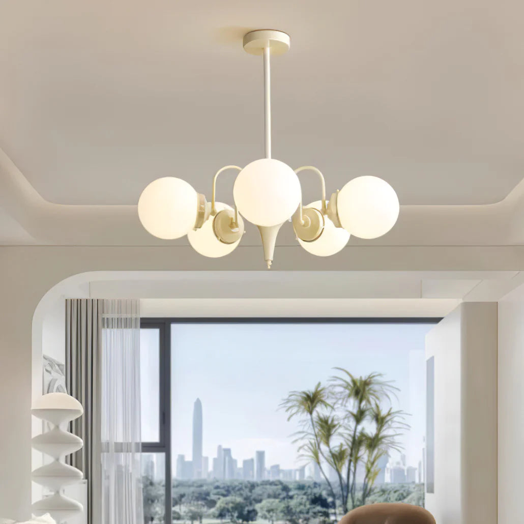 Valentina Moderno Metallo/Vetro Lux Lampadario Oro/Rosso Soggiorno