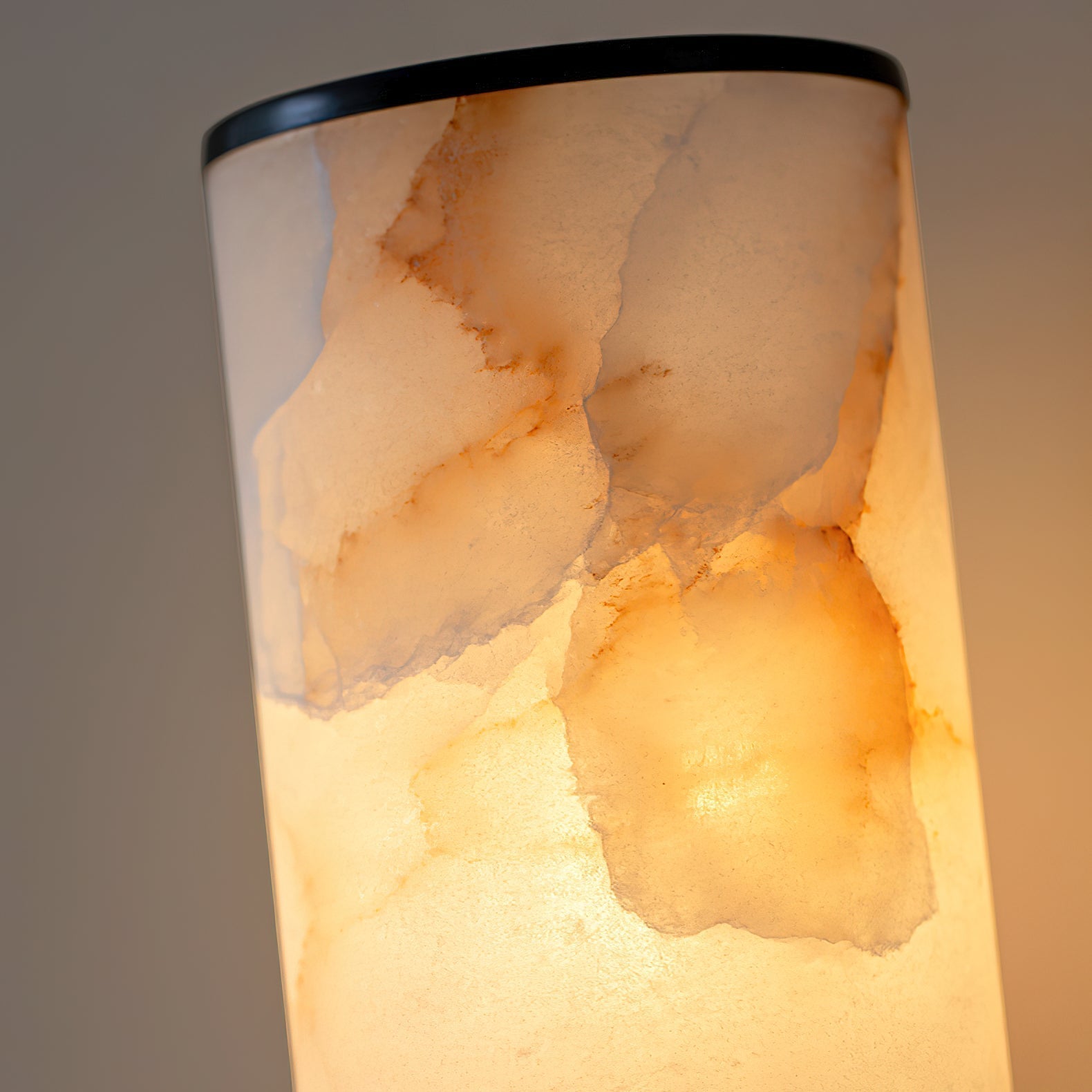 Sway Modern Minimalist Vanity Alabaster Sconce Wall Lamp - Lamp Copper