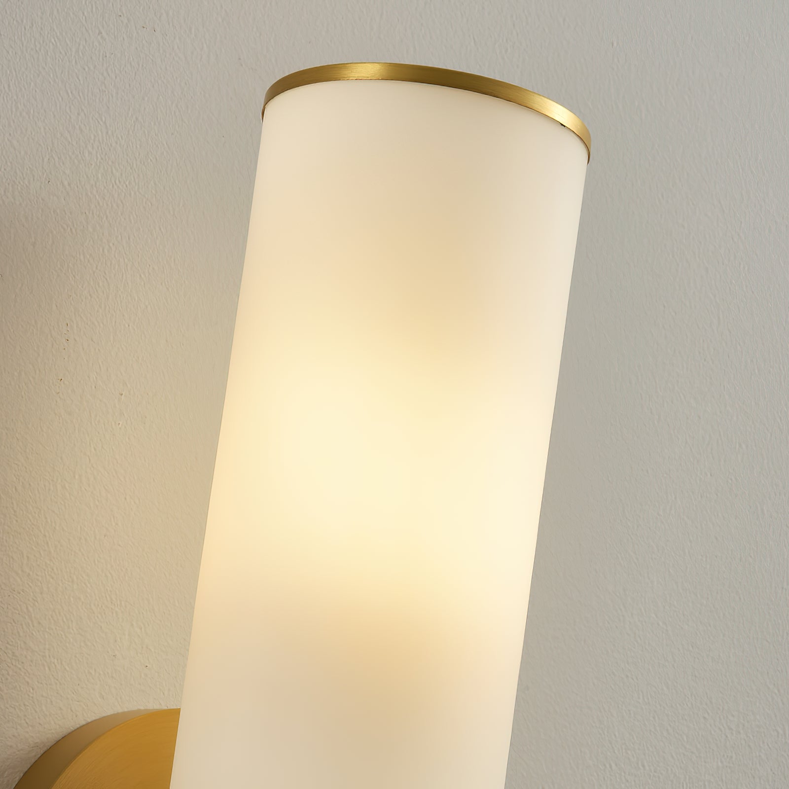 Sway Modern Minimalist Vanity Alabaster Sconce Wall Lamp - Lamp Copper