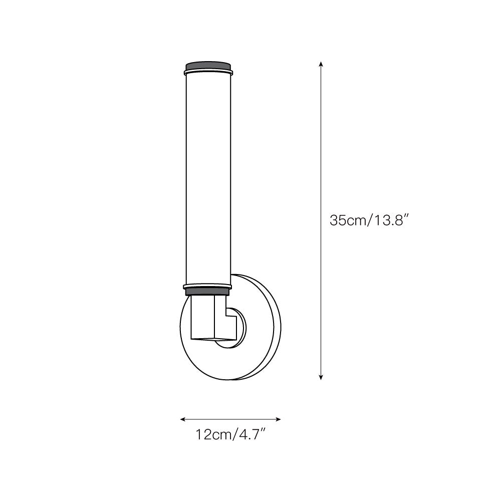 Uplift Modern Minimalist Brass Glass Wall Lamp - Lamp Copper