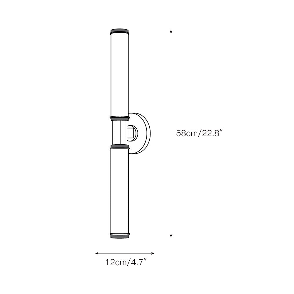 Uplift Modern Minimalist Brass Glass Wall Lamp - Lamp Copper