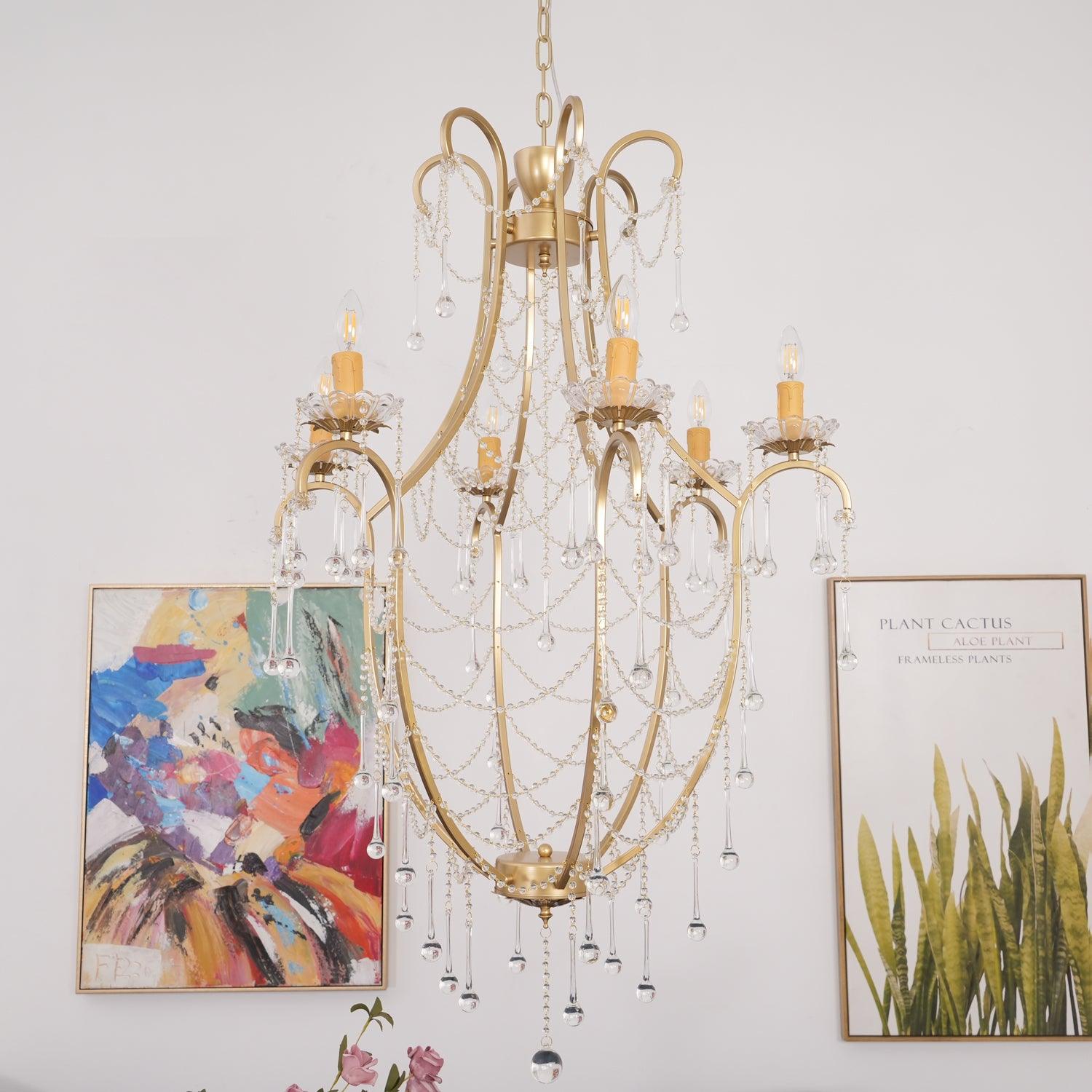 Birdcage Chandelier - Blowlighting