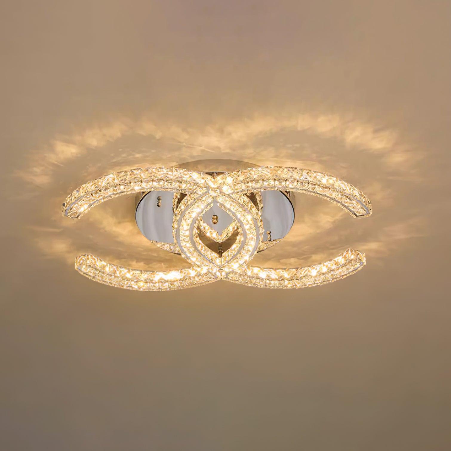 Kristy Lampada da Soffitto in Cristallo Double C