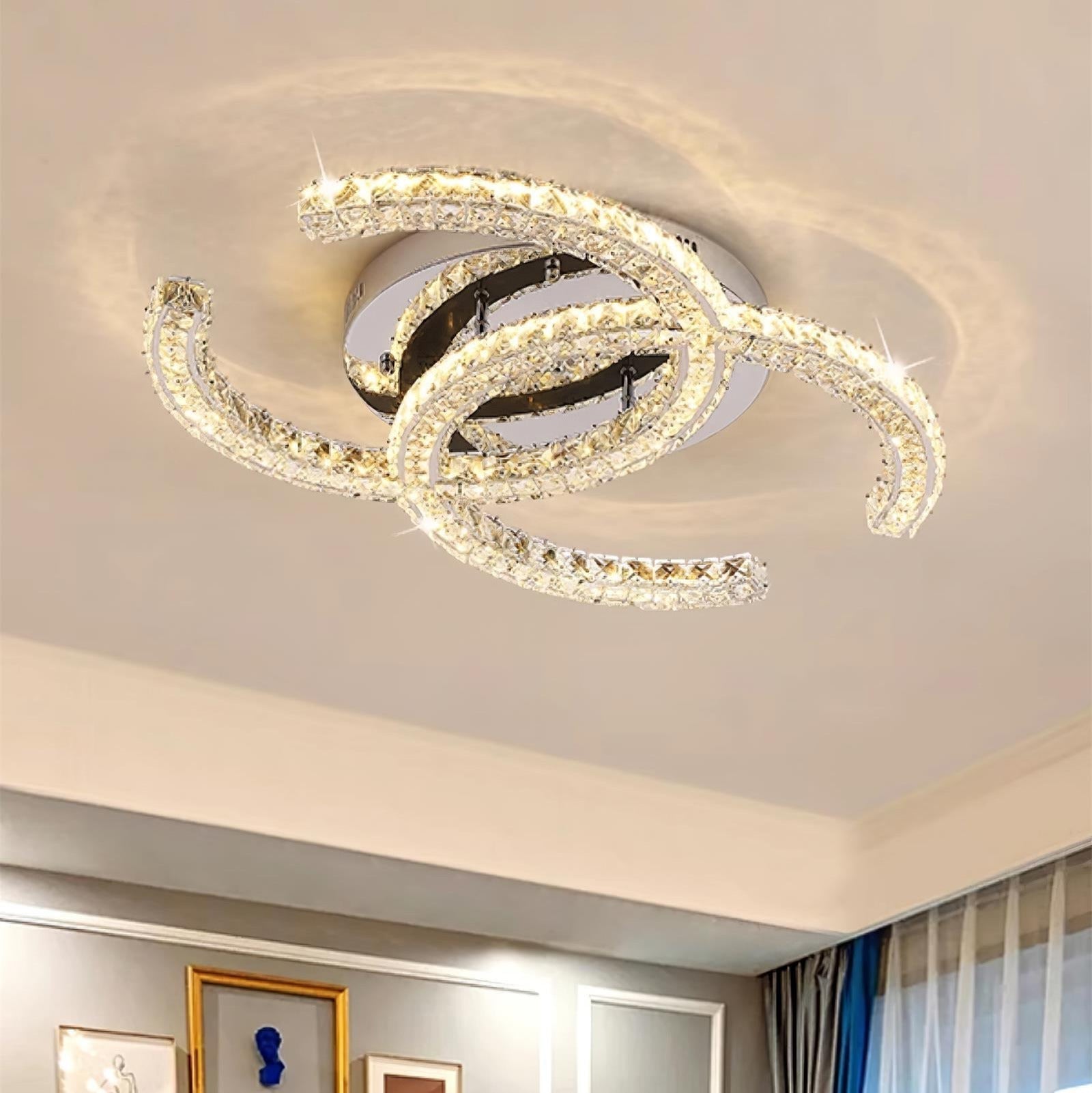 Kristy Lampada da Soffitto in Cristallo Double C