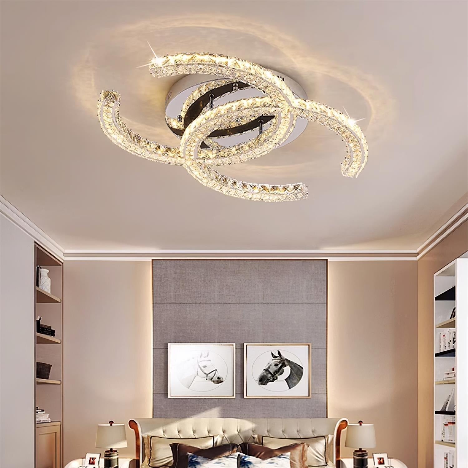 Kristy Lampada da Soffitto in Cristallo Double C