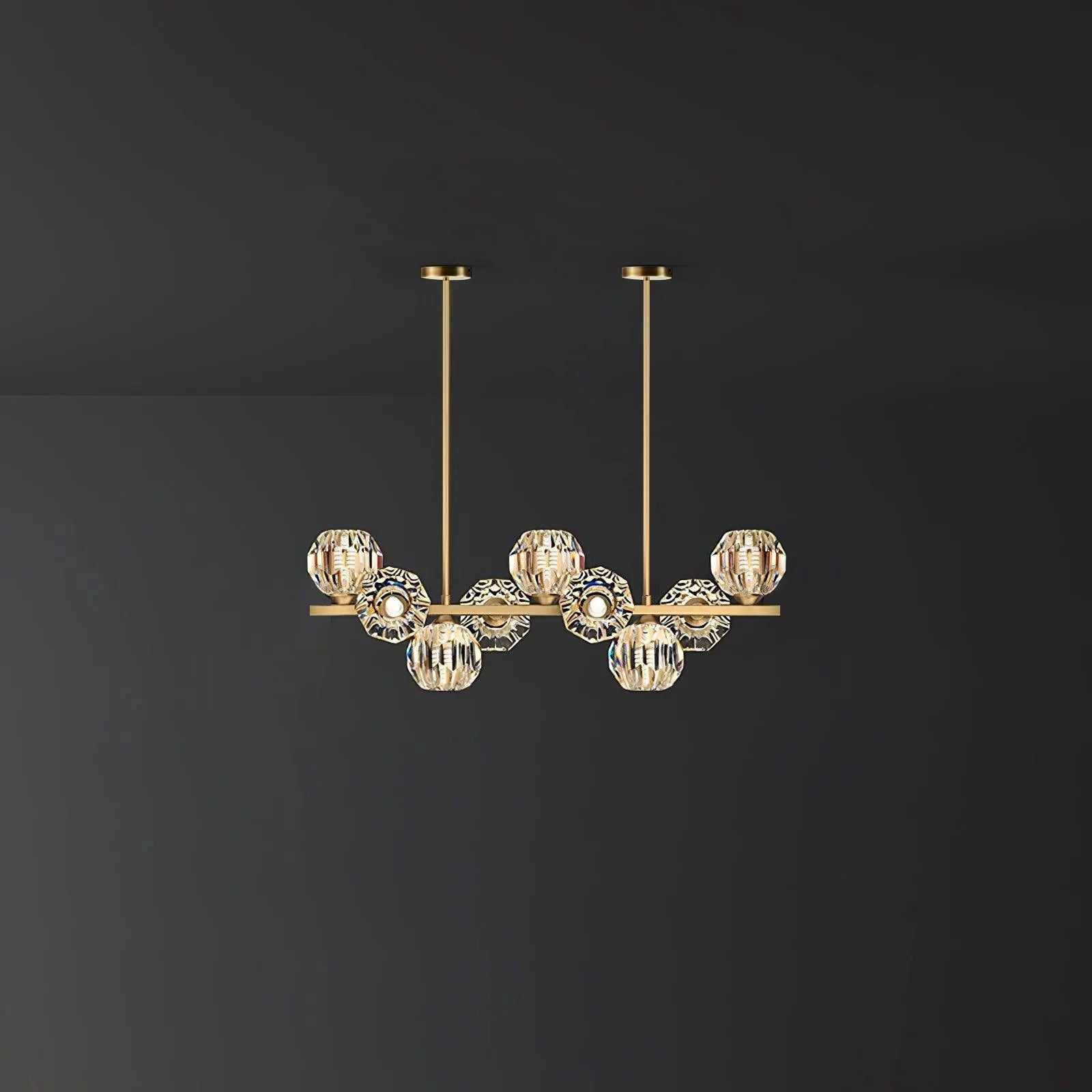 Crystal Glass Ball Chandelier - Blowlighting