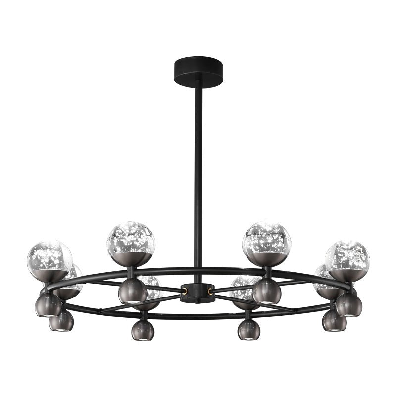 Lumiryn Orbital Glass Globe Chandelier - Blowlighting