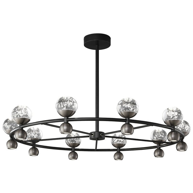 Lumiryn Orbital Glass Globe Chandelier - Blowlighting