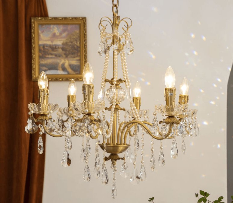 Crystal Pearl Chandelier - Blowlighting