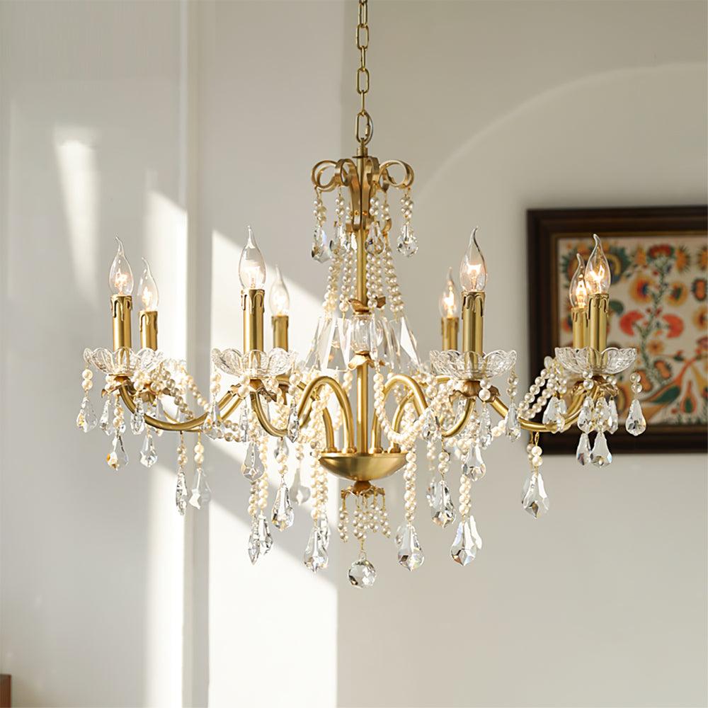 Crystal Pearl Chandelier - Blowlighting