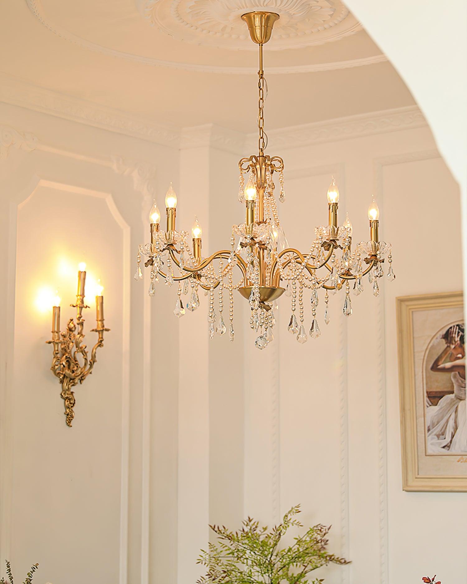 Crystal Pearl Chandelier - Blowlighting