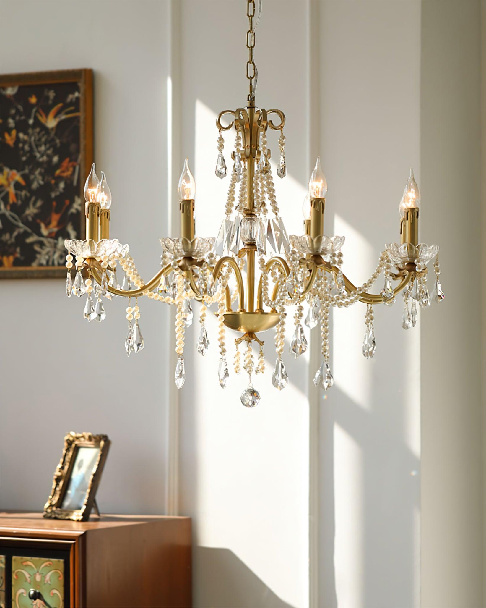 Crystal Pearl Chandelier - Blowlighting