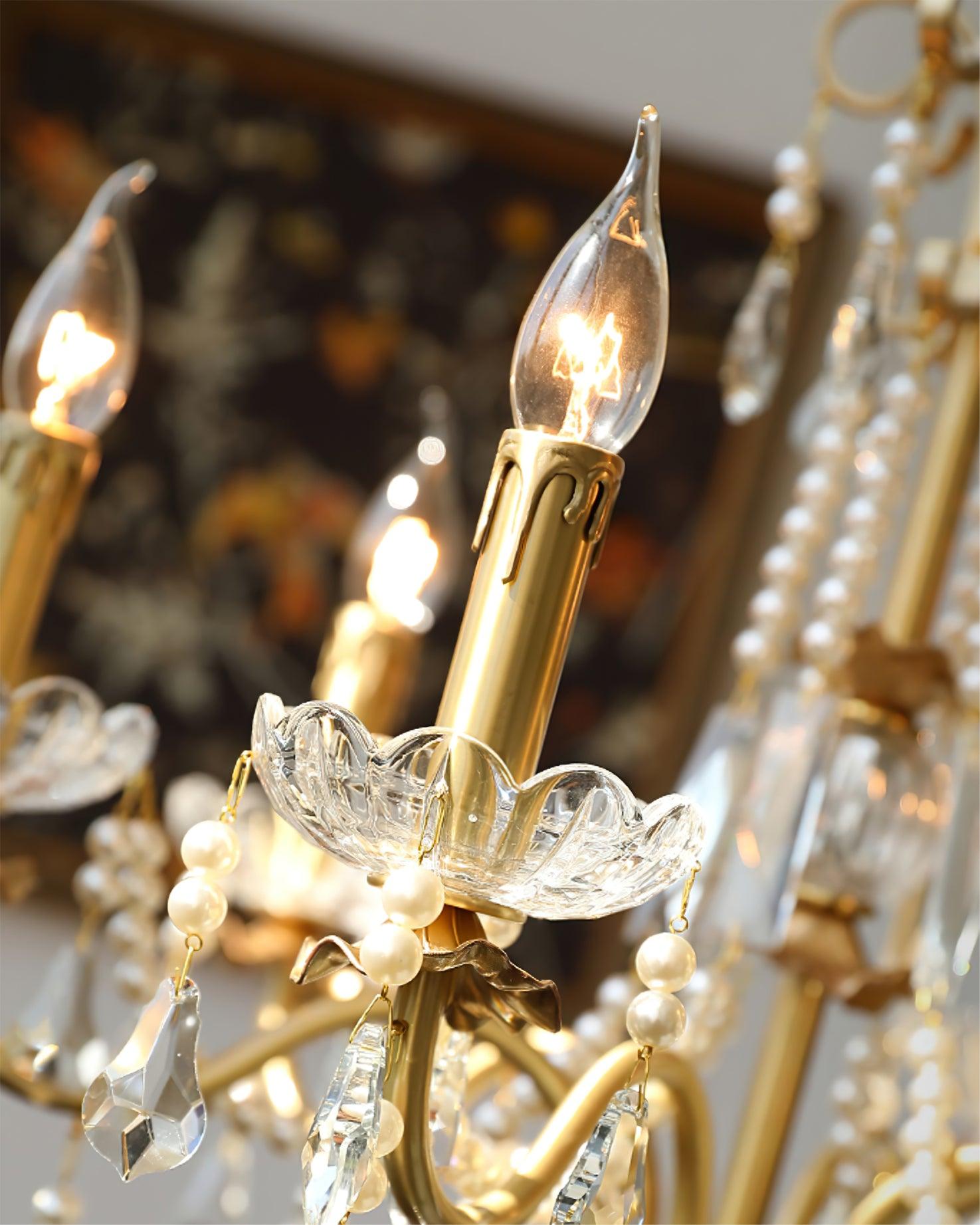 Crystal Pearl Chandelier - Blowlighting